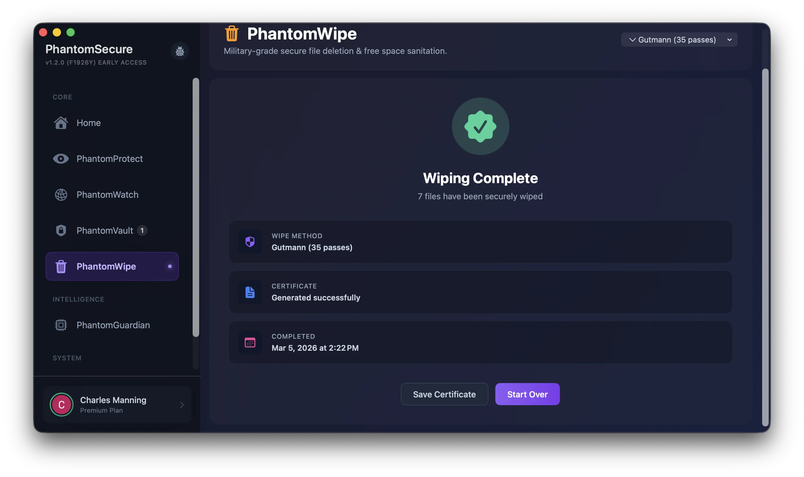 PhantomWipe Eradication Tools